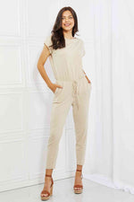 Hazel Blues® |  Culture Code Comfy Days Boat Neck Jumpsuit