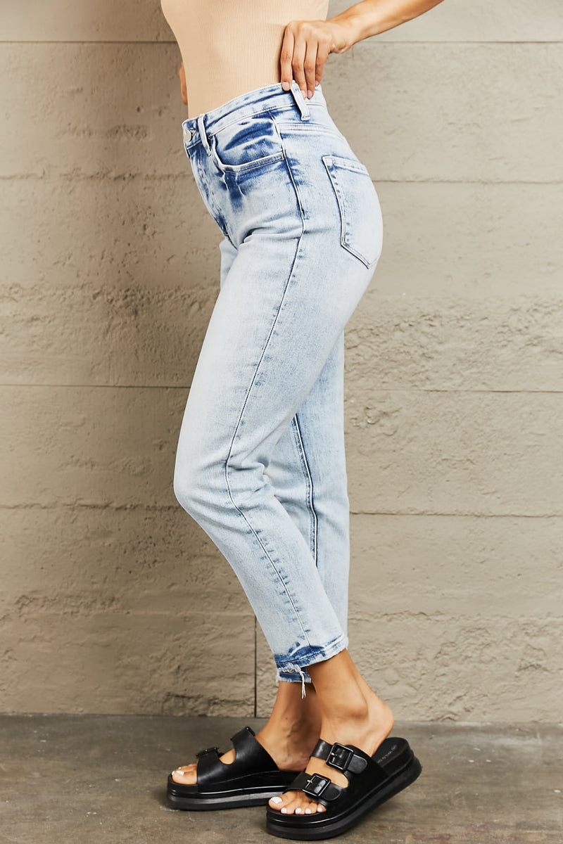 Hazel Blues® |  BAYEAS High Waisted Accent Skinny Jeans