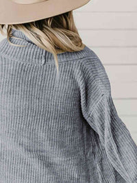 Hazel Blues® |  High-Low Open Front Cardigan with Pockets