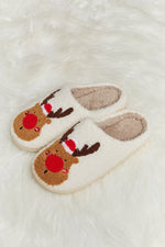 Hazel Blues® |  Melody Rudolph Print Plush Slide Slippers