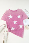 Hazel Blues® |  Star Print Dropped Shoulder Tunic T-Shirt