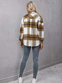 Hazel Blues® |  Plaid Long Sleeve Shirt Jacket