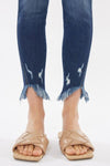 Hazel Blues® |  Kancan Raw Hem High Waist Cropped Jeans
