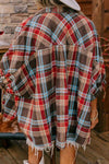 Hazel Blues® |  Plaid Pocketed Button Up Shirt