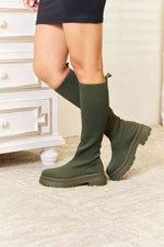 Hazel Blues® |  WILD DIVA Footwear Knee High Platform Sock Boots