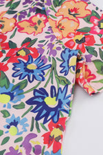 Hazel Blues® |  Floral Round Neck Short Sleeve Dress