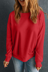 Hazel Blues® |  Round Neck Dropped Shoulder Sweatshirt