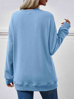Hazel Blues® |  Dropped Shoulder Sweatshirt with Pockets