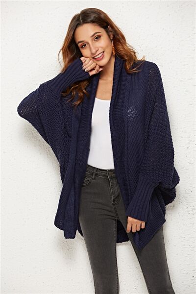 Hazel Blues® |  Open Front Batwing Sleeve Cardigan