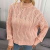 Hazel Blues® |  Cable-Knit Mock Neck Long Sleeve Sweater