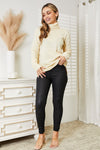 Hazel Blues® |  Heimish Long Sleeve Turtleneck Sweater with Side Slit