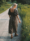 Hazel Blues® |  Smocked Printed Half Sleeve Dress
