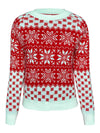 Hazel Blues® |  Snowflake Round Neck Long Sleeve Sweater