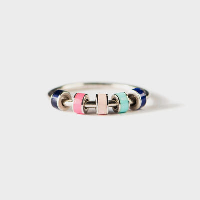 Hazel Blues® |  925 Sterling Silver Oil Drip Ring