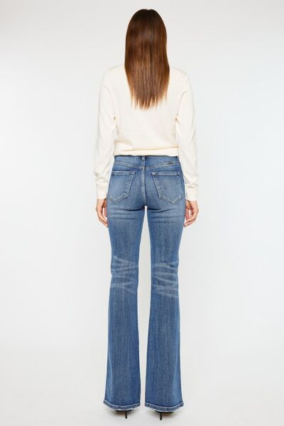 Hazel Blues® |  Kancan Cat's Whiskers High Waist Flare Jeans