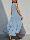 Hazel Blues® |  Tiered V-Neck Sleeve Dress