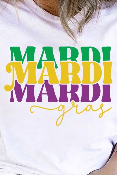 Hazel Blues® | MARDI GRAS Round Neck T-Shirt