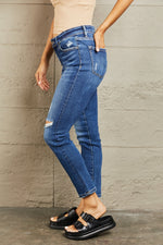 Hazel Blues® |  BAYEAS Mid Rise Distressed Slim Jeans