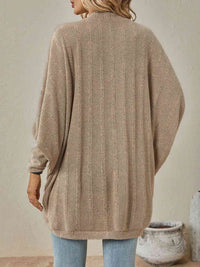 Hazel Blues® |  Open Front  Dropped Shoulder Cardigan