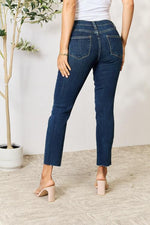 Hazel Blues® |  BAYEAS Raw Hem Straight Jeans