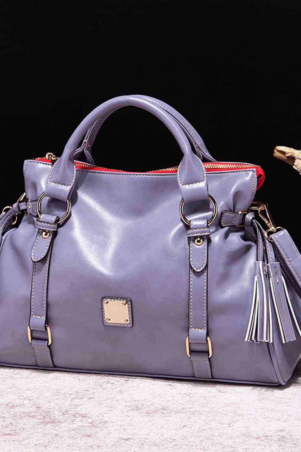 Hazel Blues® |  PU Leather Handbag with Tassels