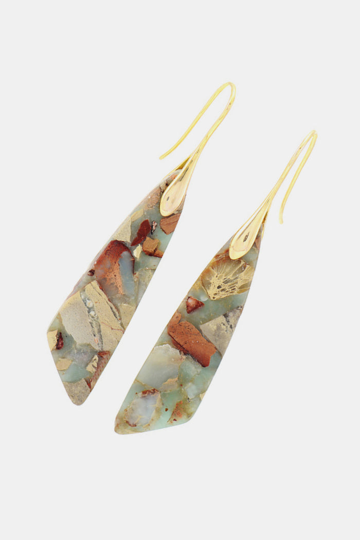 Hazel Blues® |  Handmade Natural Stone Dangle Earrings