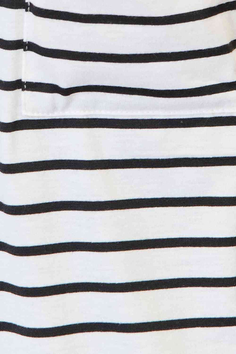 Hazel Blues® |  Double Take Striped Open Front Longline Cardigan