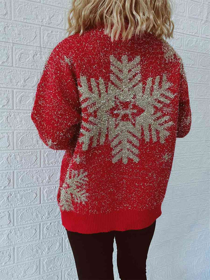 Hazel Blues® |  Christmas Element Round Neck Sweater