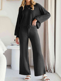 Hazel Blues® |  Long Sleeve Lounge Top and Drawstring Pants Set