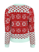 Hazel Blues® |  Snowflake Round Neck Long Sleeve Sweater