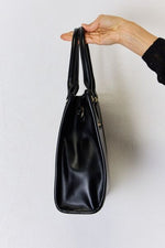 Hazel Blues® |  David Jones Argyle Pattern PU Leather Handbag