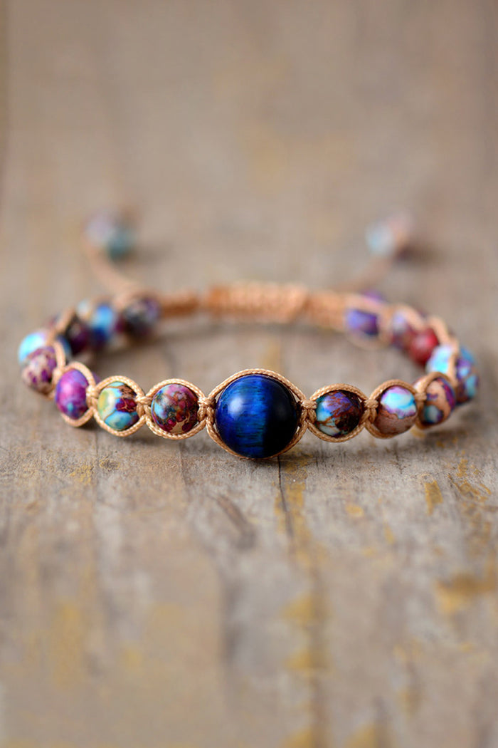 Hazel Blues® |  Imperial Jasper & Natural Stone Beaded Bracelet