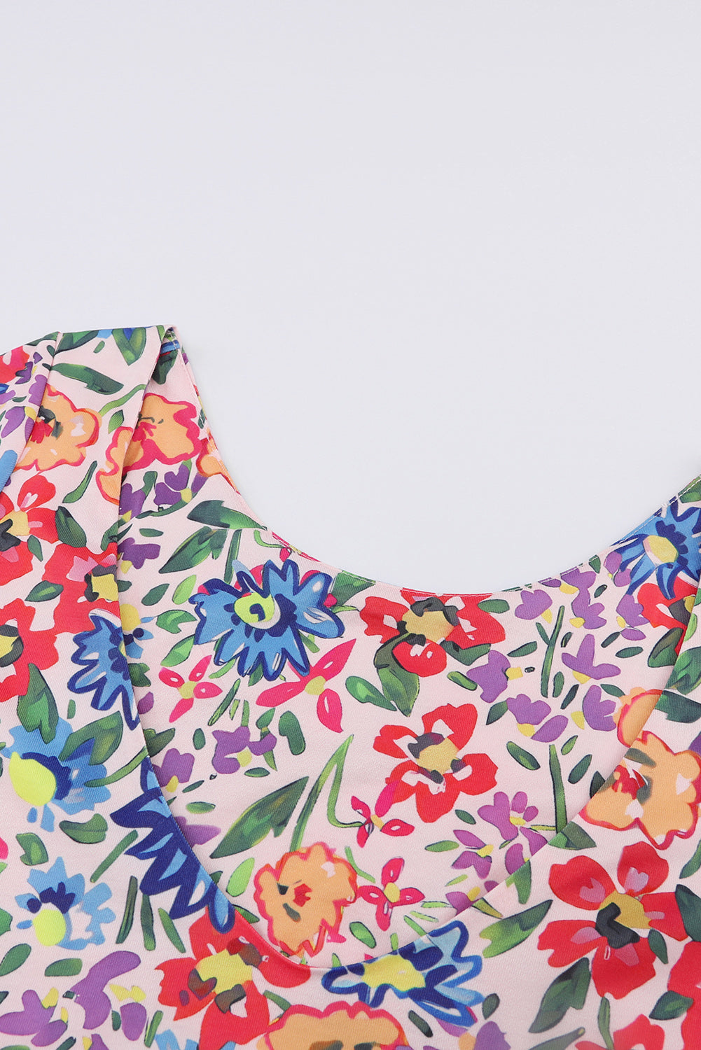 Hazel Blues® |  Floral Round Neck Short Sleeve Dress