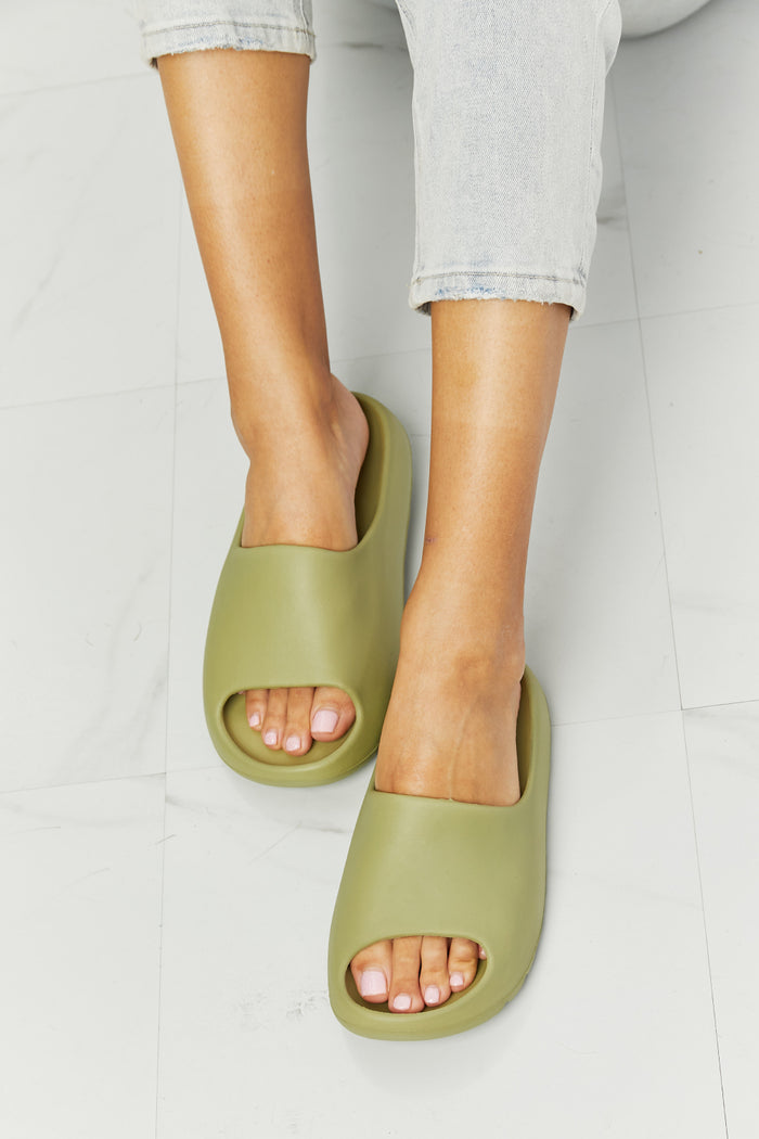 Hazel Blues® |  NOOK JOI In My Comfort Zone Slides in Green