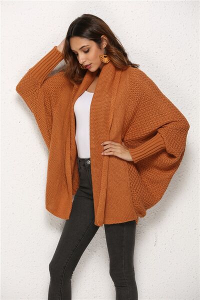 Hazel Blues® |  Open Front Batwing Sleeve Cardigan