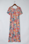 Hazel Blues® |  Floral Round Neck Short Sleeve Dress