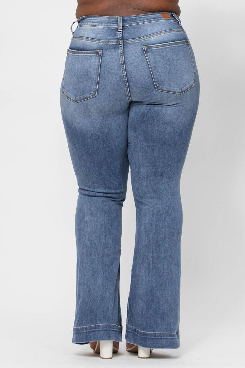 Hazel Blues® |  Judy Blue Mid-Rise Flare Jeans