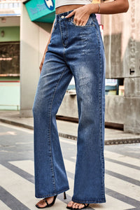 Hazel Blues® |  Buttoned Loose Fit Jeans with Pockets