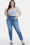 Hazel Blues® |  BAYEAS High Waist Distressed Raw Hew Skinny Jeans