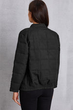 Hazel Blues® |  Zip Up Mock Neck Pocketed Jacket