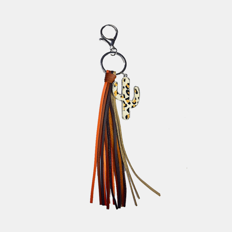 Hazel Blues® |  Cactus Keychain with Tassel