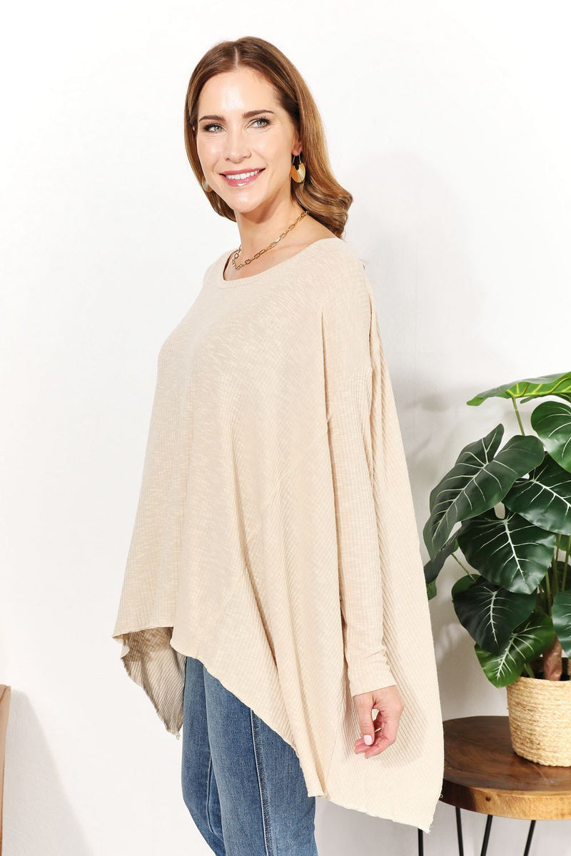 Hazel Blues® |  HEYSON Oversized Super Soft Ribbed Top