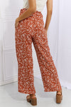 Hazel Blues® |  Heimish Right Angle Geometric Printed Pants in Red Orange