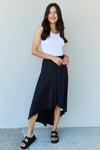 Hazel Blues® |  Ninexis First Choice High Waisted Flare Maxi Skirt in Black