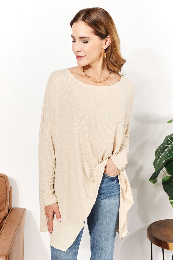 Hazel Blues® |  HEYSON Oversized Super Soft Ribbed Top