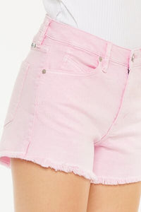 Hazel Blues® |  Kancan Raw Hem High Waist Denim Shorts