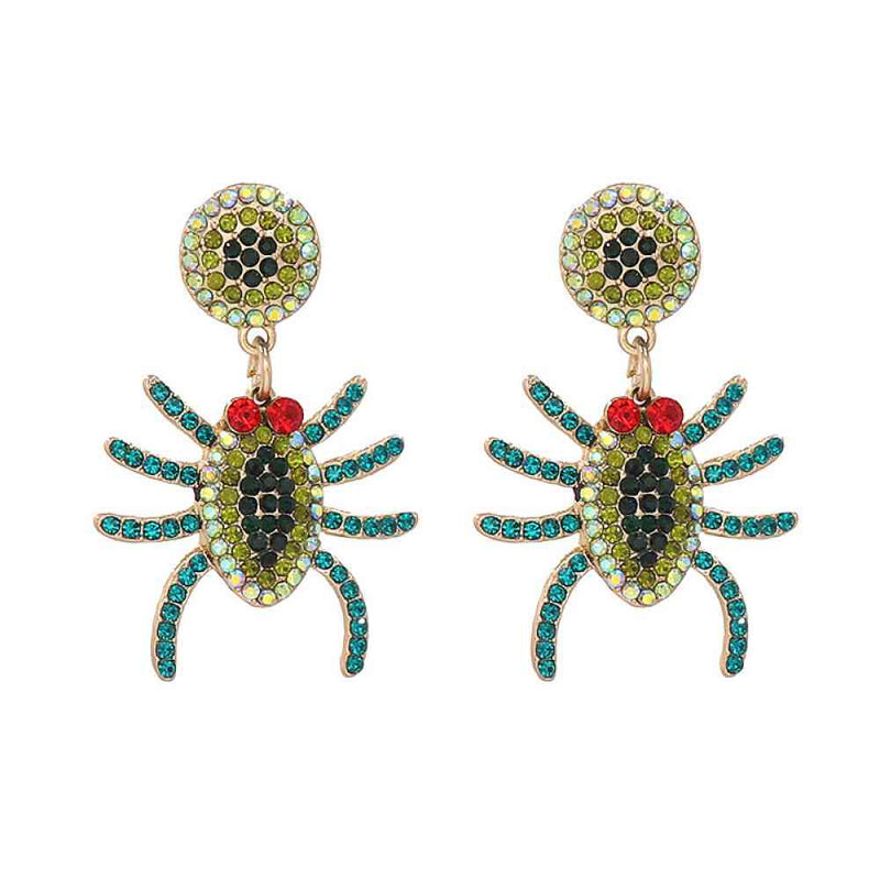 Hazel Blues® |  Spider Rhinestone Alloy Earrings