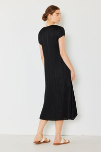 Hazel Blues® | Pleated Cap Sleeve A-Line Dress