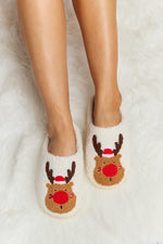 Hazel Blues® |  Melody Rudolph Print Plush Slide Slippers