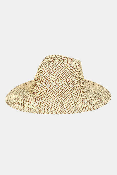 Hazel Blues® |  Fame Cutout Woven Straw Hat